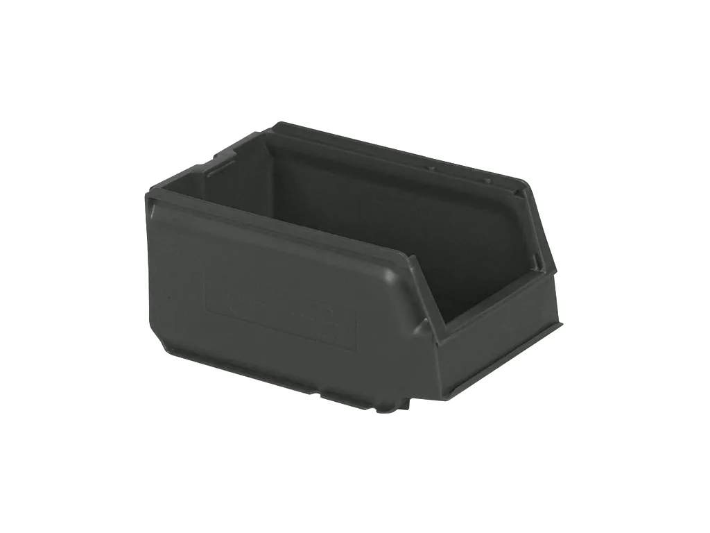 Store Box - plastic storage bin - type 9074 - 250 x 148 x H 130 mm - dark grey