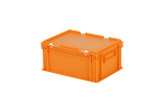 Dekselbak - 400 x 300 x H 190 mm - gladde bodem - oranje