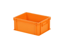 Stapelbak - 400 x 300 x H 175 mm - gesloten handgrepen - gladde bodem - oranje