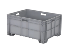 Stapelbehälter 800x600xH390mm geschl. 4 Füße 4 OH grau