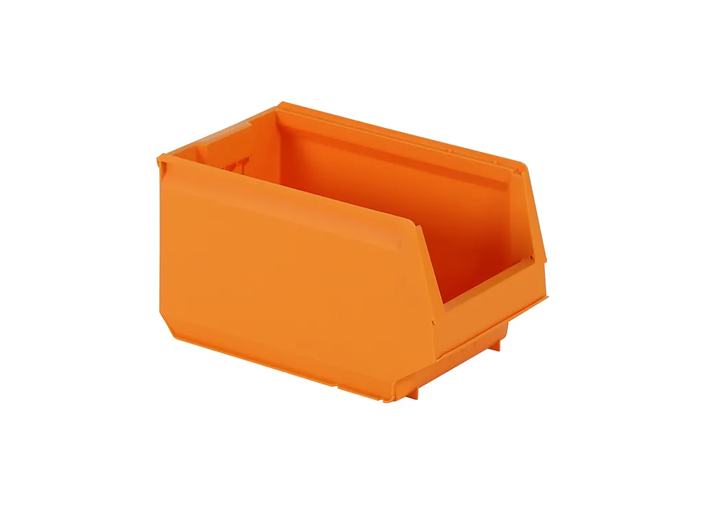 Sichtlagerkasten aus Kunststoff - 350 x 206 x H 200 mm - Orange