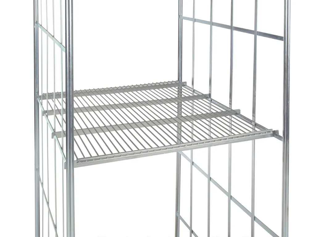 Wire shelf for rolling containers - type 724