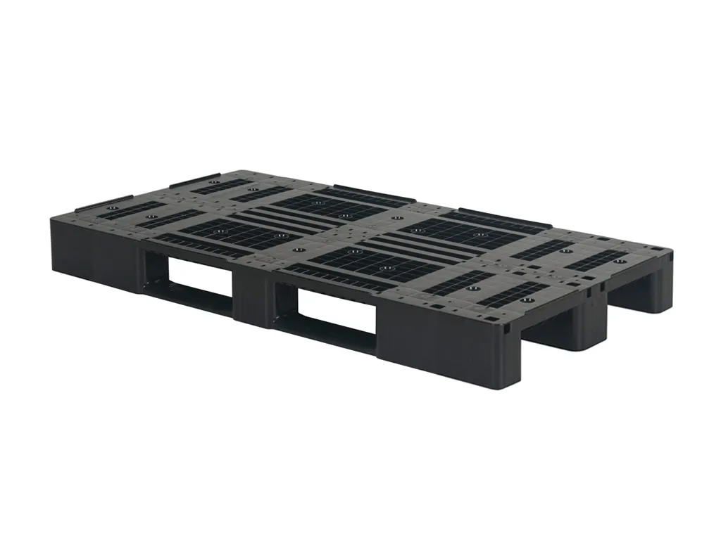 Plastic pallet - D1-DUO ECO - 1500 x 800 mm (with rims - 3 runners)
