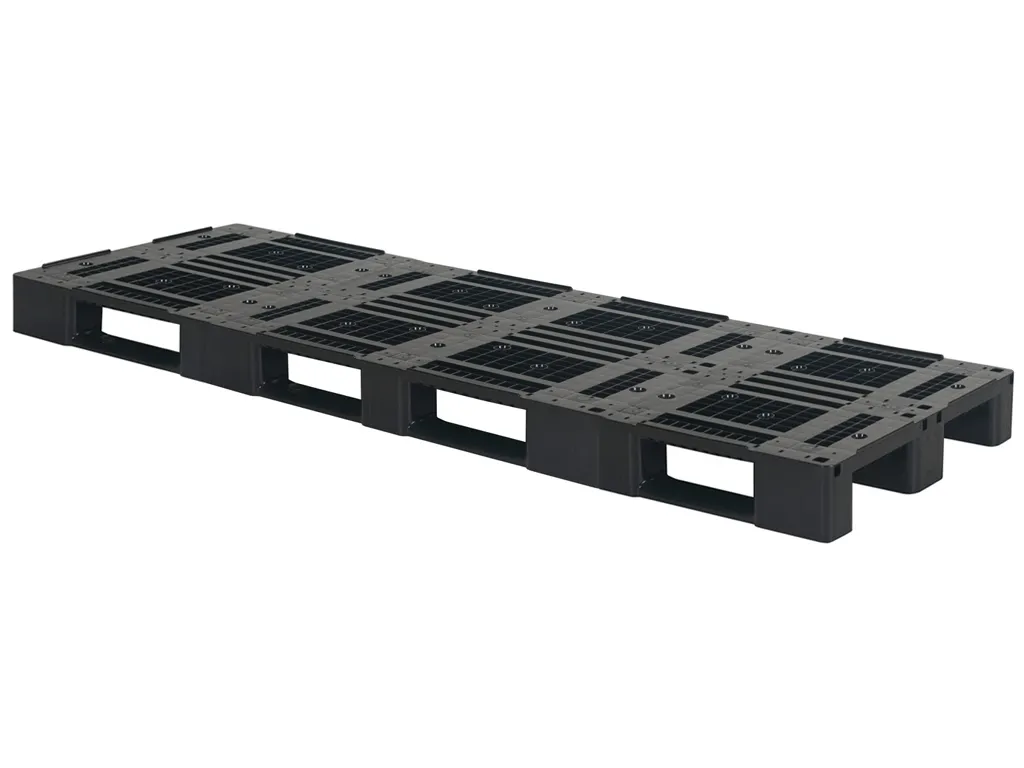 Plastic pallet - D1-DUO ECO - 2340 x 800 mm (with rims - 3 runners)