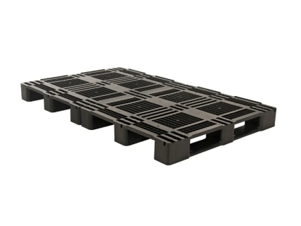Kunststoffpalette D3-DUO ECO - 2000 x 1200 mm - mit umlaufenden 7-mm-R&auml;ndern - 5 Palettenkufen