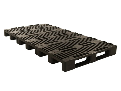 Kunststoffpalette H1-TRIO ECO - 2400 x 1200 mm - mit umlaufendem 7-mm-Rand - 7 Palettenkufen