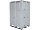 XXL kunststof palletbox - 1200 x 1000 mm - 3 palletsledes - variabele hoogte