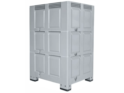 Caisse-palette format XXL - type BIG BOX - 1200 x 1000 x H1760 mm - sur 4 pieds - hauteur variable (sur mesure)