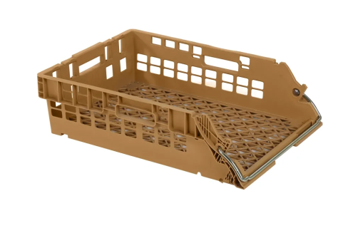 Stacking nestable crate - 700 x 496 x H 190 mm - Broban crate