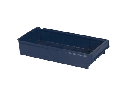Sichtlagerkasten - Regalkasten 9123 - 500 x 230 x H 100 mm - Systembeh&auml;lter - blau (VE = 9)