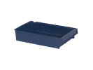 Sichtlagerkasten - Regalkasten 9113 - 400 x 230 x H 100 mm - Systembeh&auml;lter - blau (VE = 12)