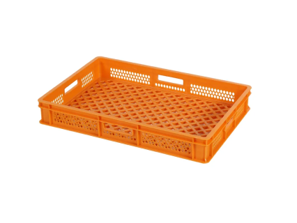Bac gerbable 655x450xH100mm ajou. orange