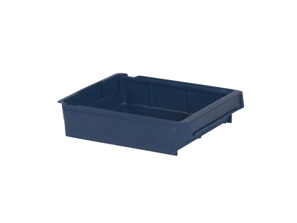 Sichtlagerkasten - Regalkasten 9103 - 300 x 230 x H 100 mm - Systembeh&auml;lter - blau (VE = 16)