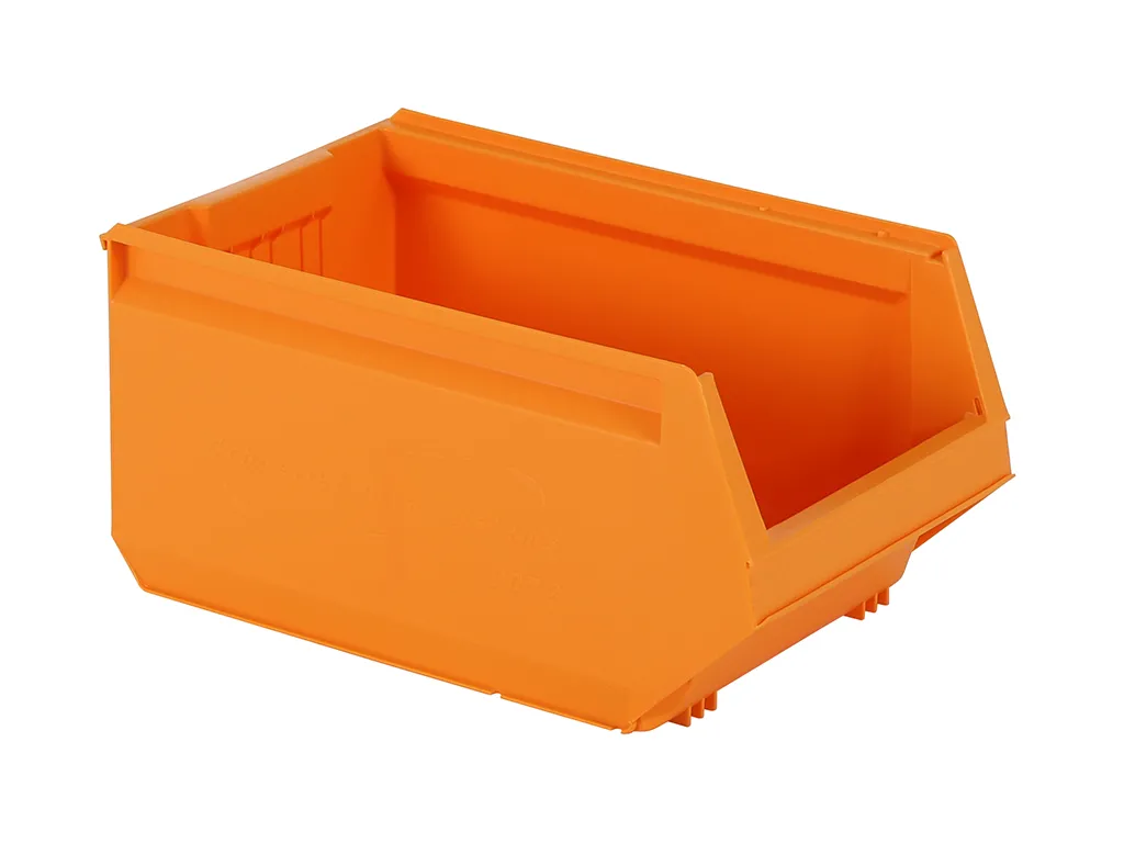 Sichtlagerkasten aus Kunststoff - 500 x 310 x H 250 mm - Orange