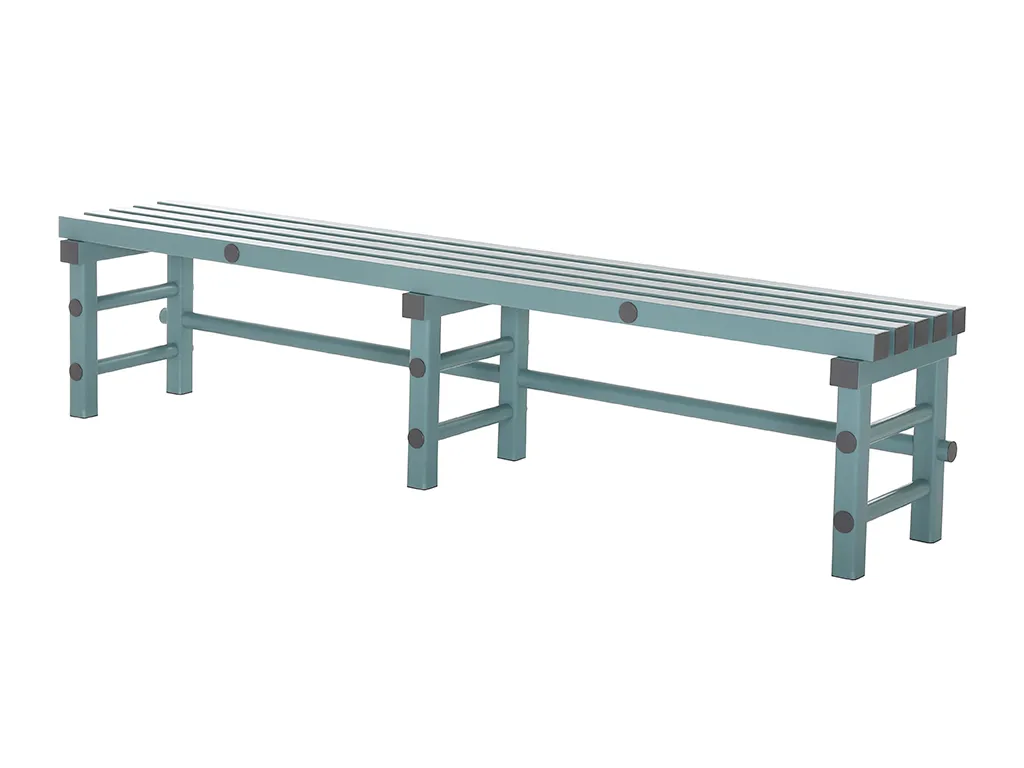 Wardrobe bench - plastic bench - 2000x400xH450mm
