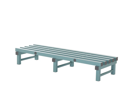 Kunststoff Lagergitter 1500x500xH250mm grün/grau