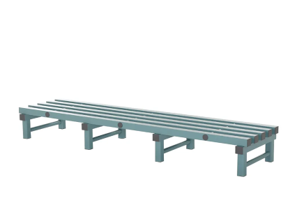 Kunststoff Lagergitter 2000x500xH250mm grün/grau