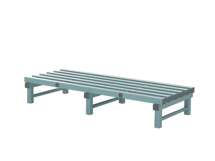 Kunststoff Lagergitter 1500x600xH250mm grün/grau