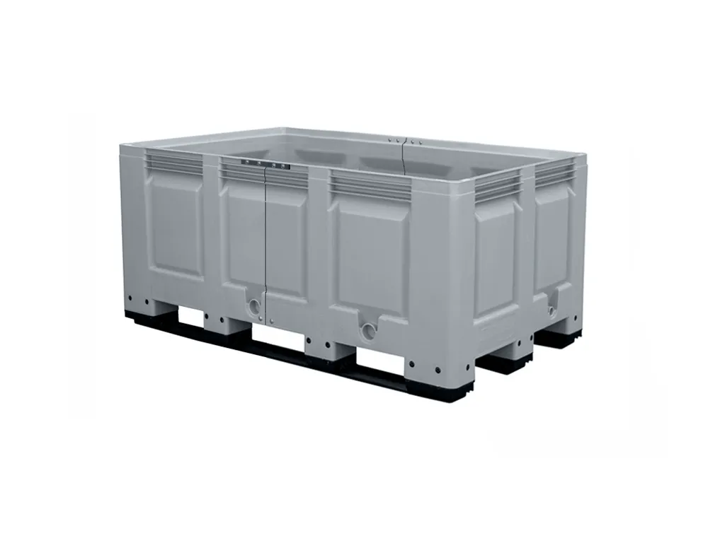 XL plastic palletbox - 1800 x 1000 mm - 3 runners - length variable