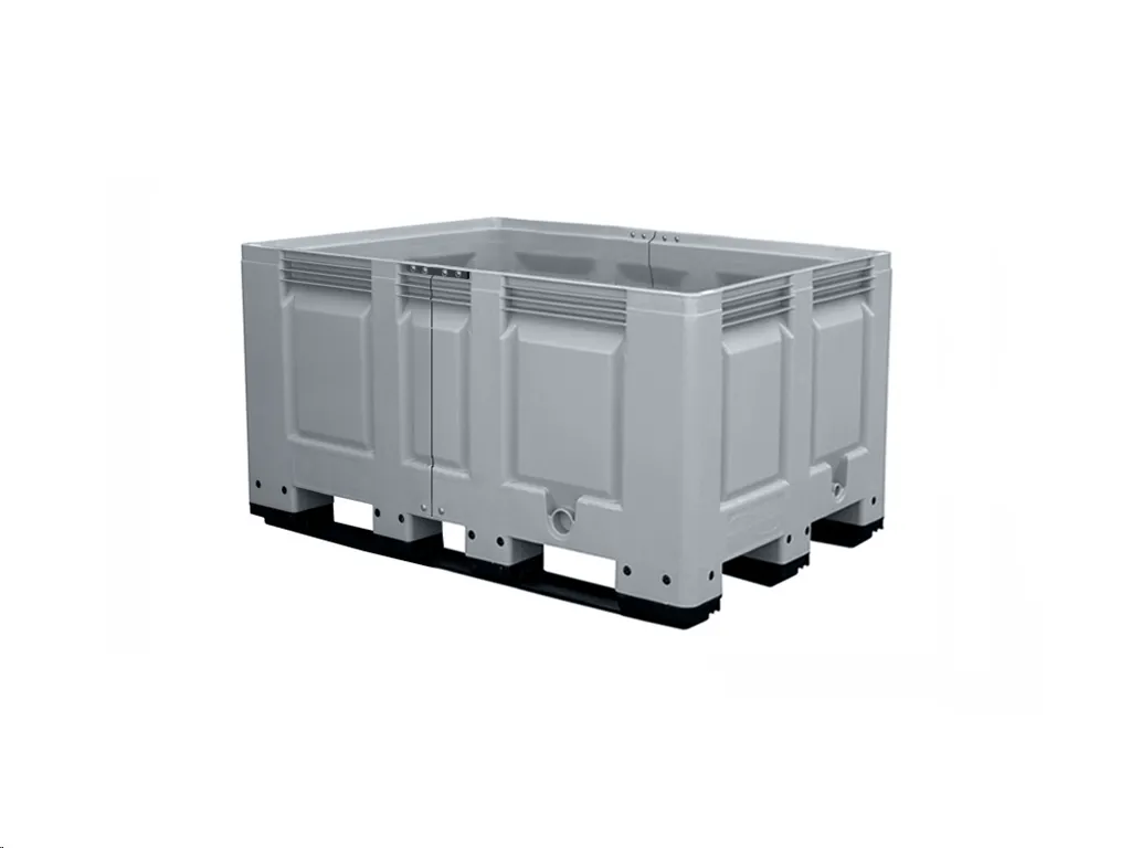 XL plastic palletbox - 1500 x 1000 mm - 3 runners - length variable