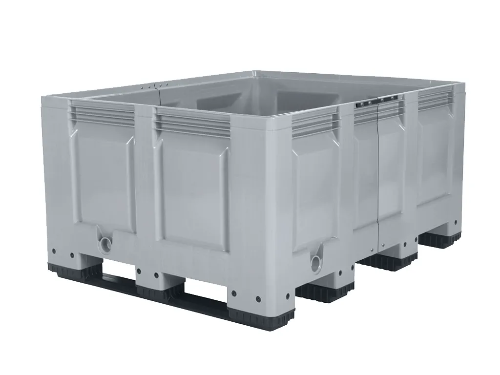 XL plastic palletbox - 1400 x 1200 mm - 4 or 5 runners - length variable