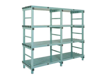 Kunststoff Euro-Regal 2000x400xH1820mm grün/grau