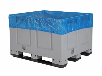 Housse de protection avec &eacute;lastique - pour caisses 1200 &times; 1000 mm - bleu (UE = 200)