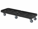 Transportroller 1220x420mm 4 Lenk-/2 Bockr. verz. schwarz