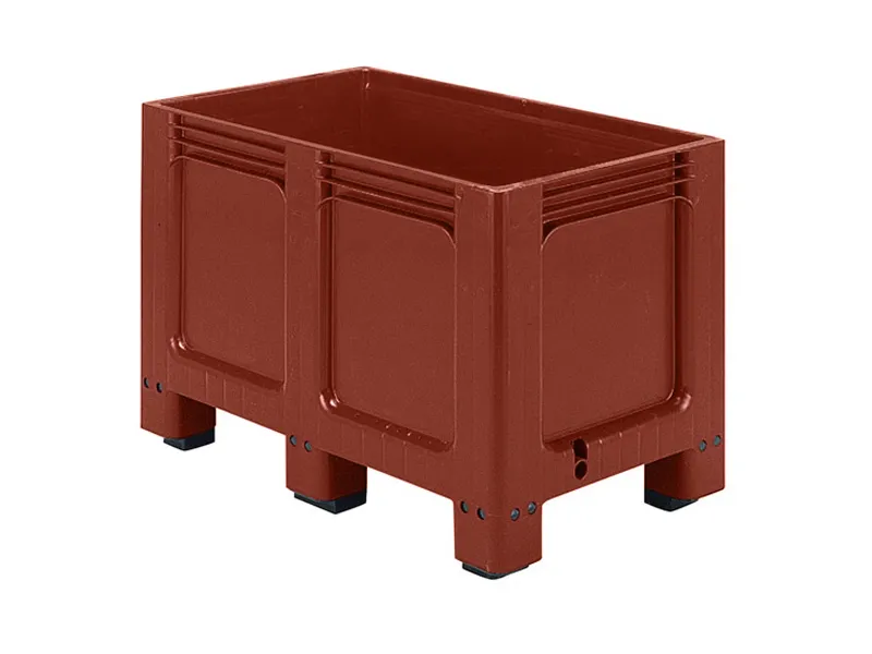 GEO BOX kunststof palletbox - 1000 x 600 mm - gesloten op 6 poten