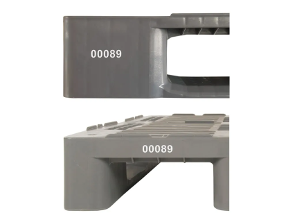 Hot-print with numbering - plastic pallets