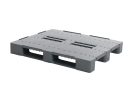 Europallet CS3 ECO - 1200 x 1000 mm - met randen 7 mm - 3 palletsledes, open met versterkingsribben - donkergrijs