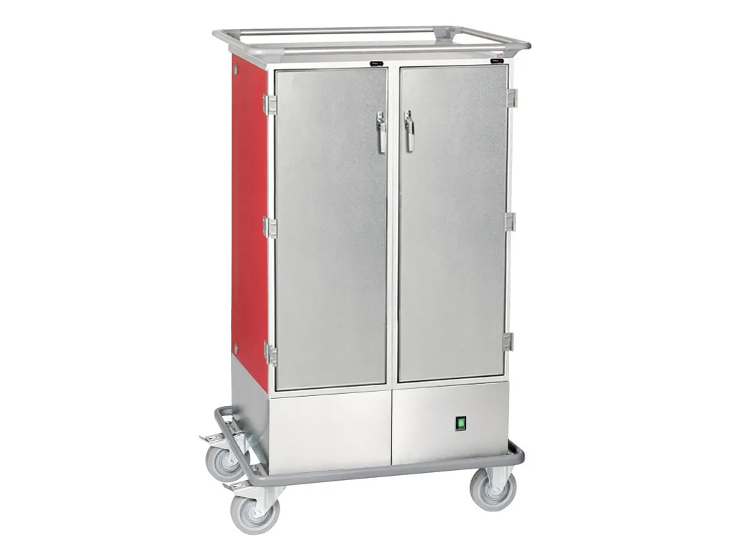 Kombinierter Isoliercontainer - Kühlaggregat (230V) + Wärmeeinheit (230V) - 2 x 12 Paar Führungsschienen - Gastronorm Innenmaß (1/1)