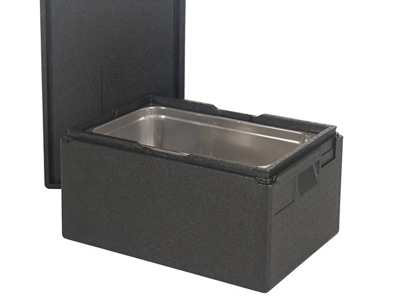 Isolatiebox met deksel - 600 x 400 x H 230 mm - stapelbaar - inwendig Gastronorm formaat