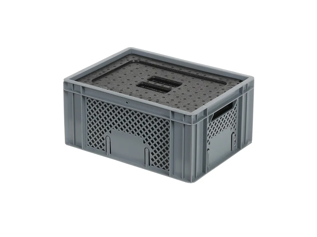 Insulated box-in-box with lid - 400 x 300 x H 193 mm - stackable