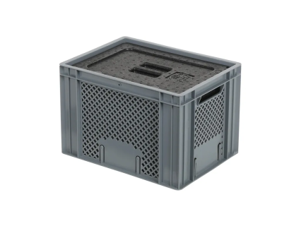 Isolierbox mit Deckel - 400 x 300 x H 272 mm - stapelbar