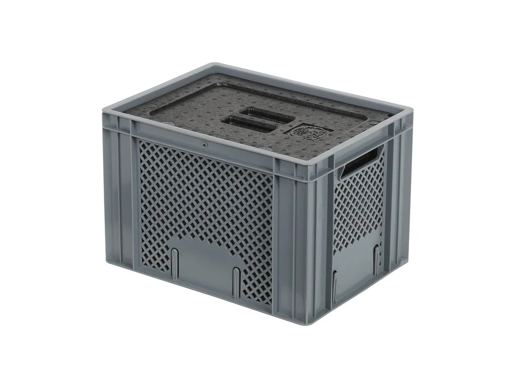 Insulated box-in-box with lid - 400 x 300 x H 272 mm - stackable