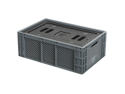 Isolierbox mit Deckel - 600 x 400 x H 223 mm - stapelbar