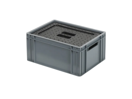 Isolierbox mit Deckel - 400 x 300 x H 193 mm - stapelbar