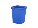 Rechteck-Behälter 90 liter 490x490mm blau