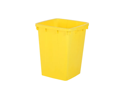 Sorteerbox 90 liter 490x490xH610mm geel