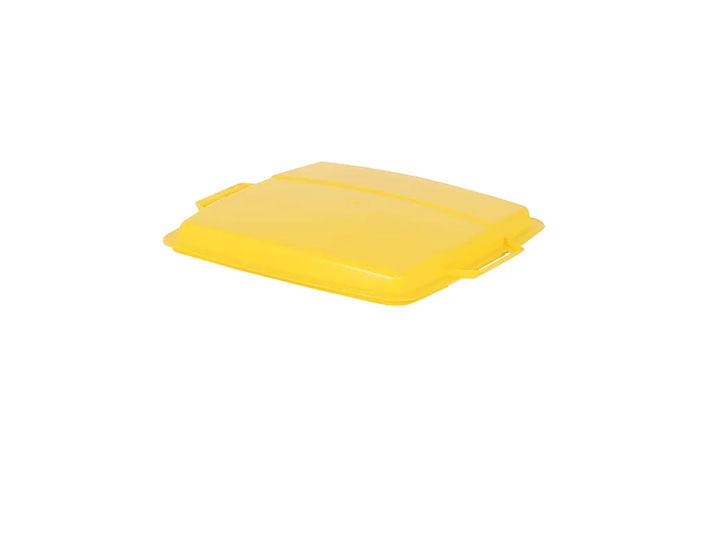Oplegdeksel - voor sorteerbox / nestbare bak 90 liter - geel