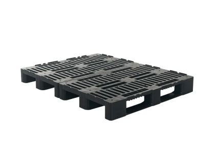 Kunststoffpalette H1-DUO ECO - 1600 x 1200 mm - mit 7-mm-R&auml;ndern - 5 Palettenkufen