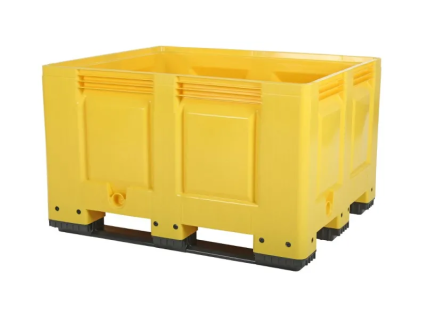 Yellow pallet boxes