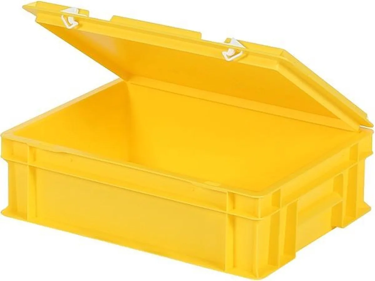 Stacking bins yellow