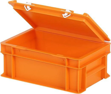 Bacs avec couvercle orange