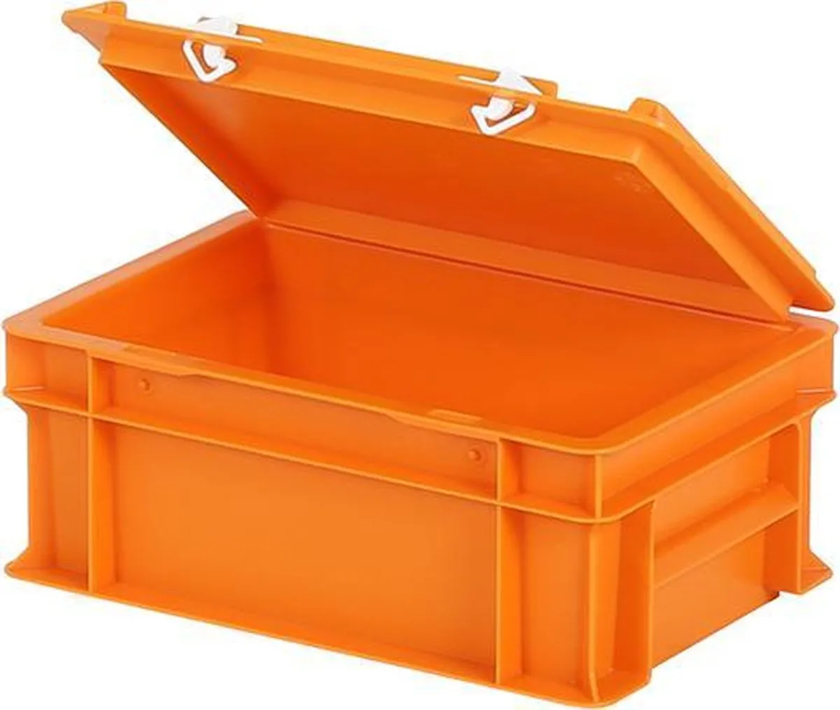 Orange lidded bins
