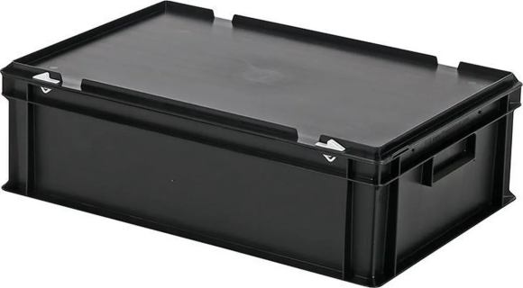 Deckelbehälter Schwarz