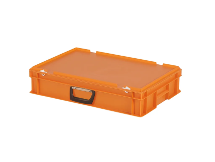 Valises en plastique orange