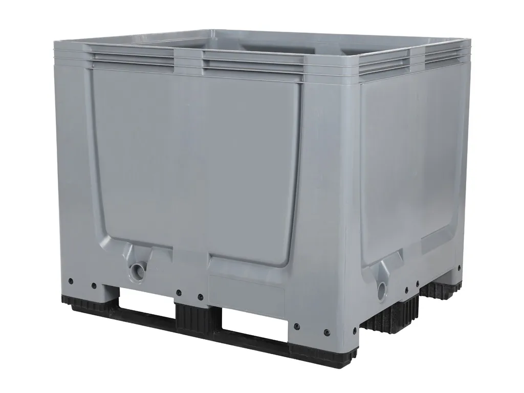 BIG BOX kunststof palletbox - 1200 x 1000 mm - 3 palletsledes - gesloten