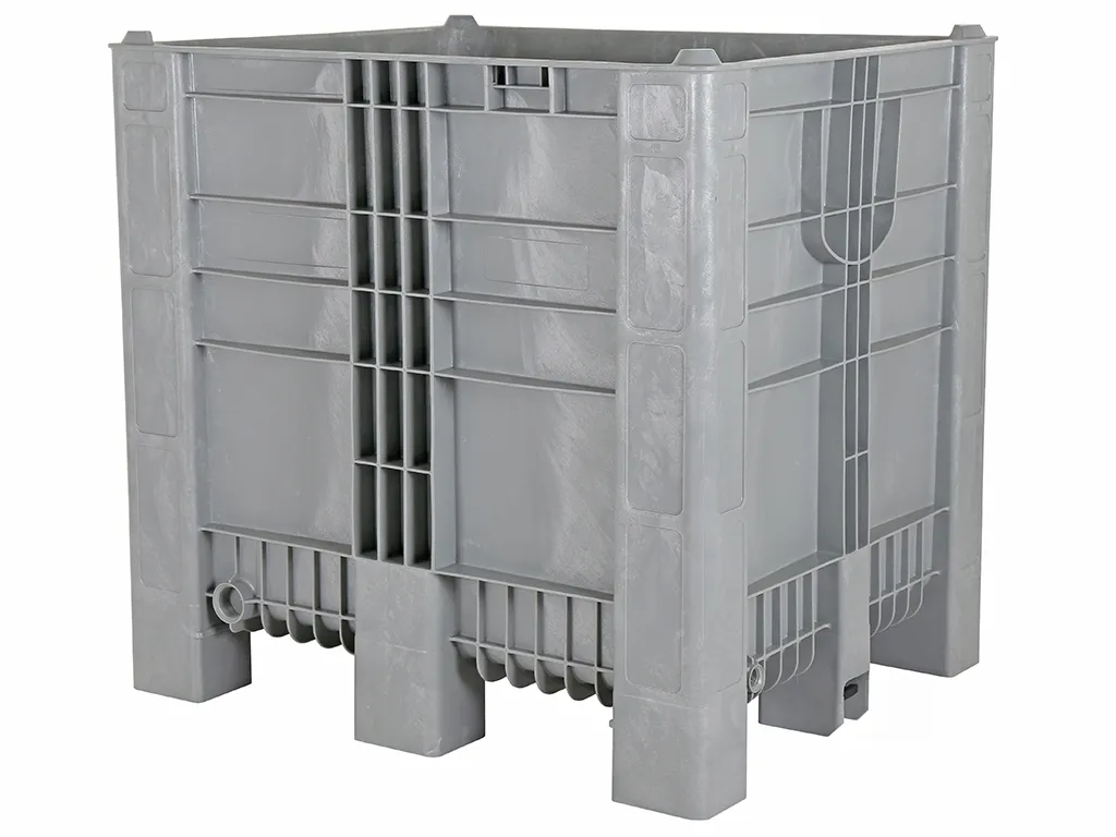 Cb3 High Plastic Palletbox - 1200 X 1000 Mm - With Funnel Bottom And 